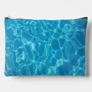 Crystal Clear Sky Blue Pool Water Accessory Pouch