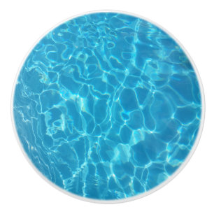Crystal Clear Sky Blue Pool Water Ceramic Knob