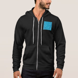 Crystal Clear Sky Blue Pool Water Hoodie
