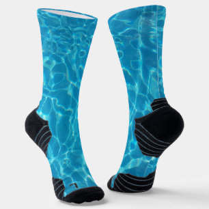 Crystal Clear Sky Blue Pool Water Socks