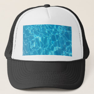Crystal Clear Sky Blue Pool Water Trucker Hat