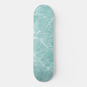 Crystal Clear Soft Turquoise Ocean Dream #2 #wall  Skateboard