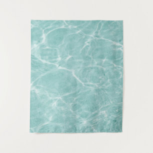 Crystal Clear Soft Turquoise Ocean Dream #2 #wall  Tapestry