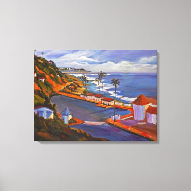 Crystal Cove Beach View Canvas Print (Front)