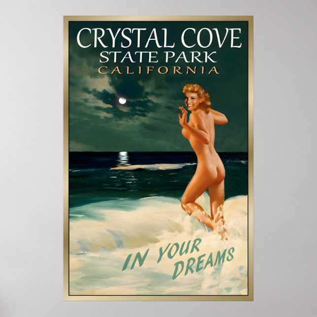 CRYSTAL COVE CA - Original Marilyn Monroe Travel Poster (Front)