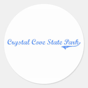 Crystal Cove State Park California Classic Design Round Sticker