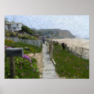 "Crystal Cove Walkway" Poster