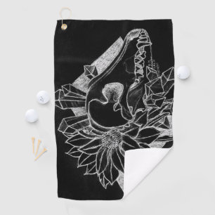 Crystal Coyote Inverted  Golf Towel