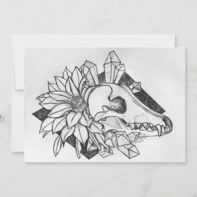 Crystal Coyote  Invitation (Front)