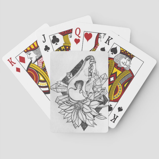 Crystal Coyote  Playing Cards (Back)