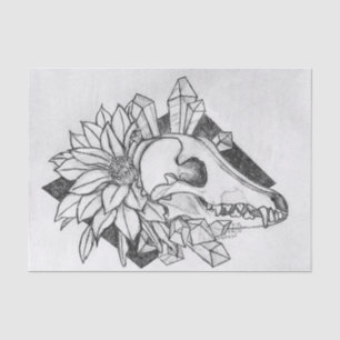 Crystal Coyote  Tissue Paper