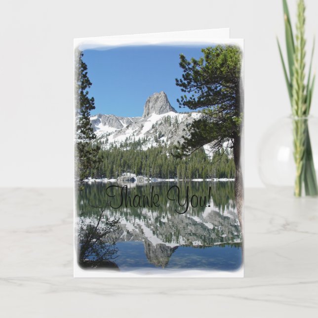 Crystal Crag Reflections Thank You Card (Front)