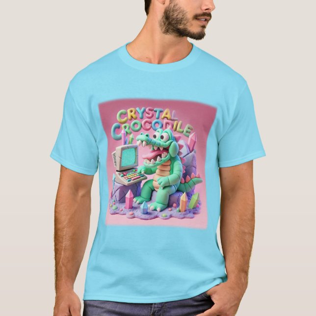 CRYSTAL CROCODILE SHIRT!! T-Shirt (Front)