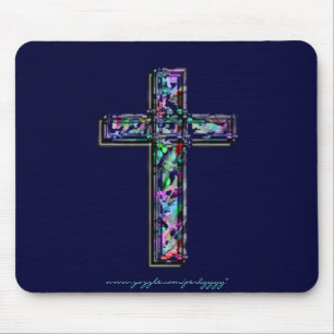 Crystal Cross Mouse Mat