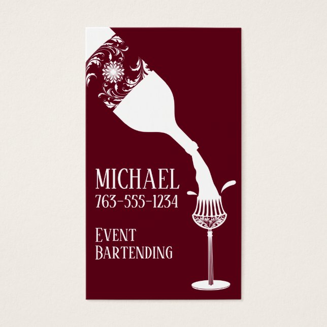 crystal decorative wine glass pouring wine bottle (Front)