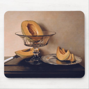 Crystal Dish with Melons by Mauro David Mouse Mat