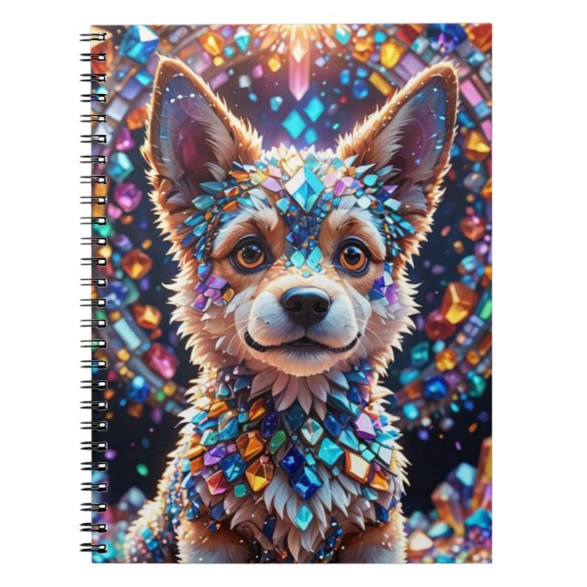crystal dog spiral notebook (Front)