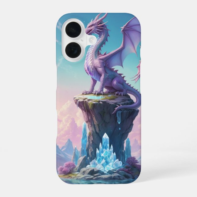 Crystal Dragon iPhone 16 Case (Back)