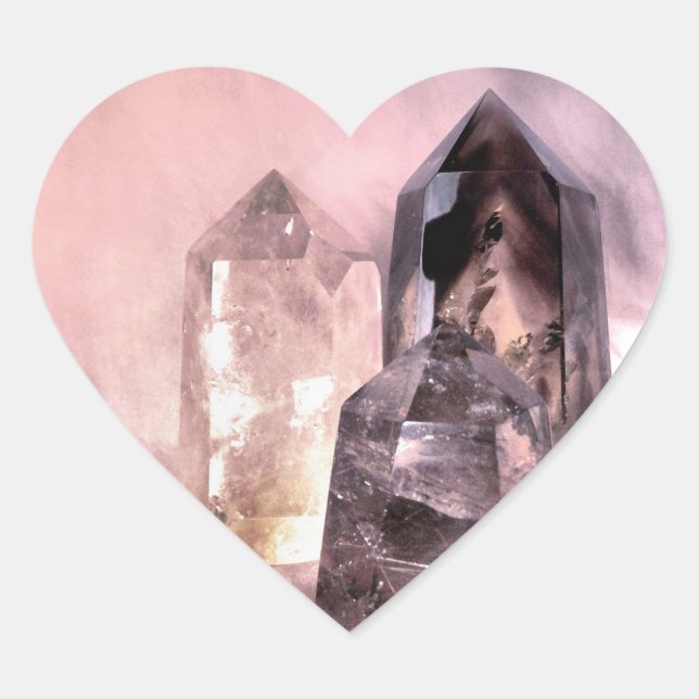 Crystal Dreams Heart Sticker (Front)