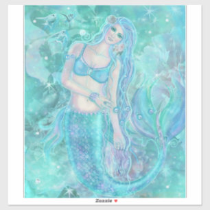 Crystal dreams mermaid art by Renee Lavoie