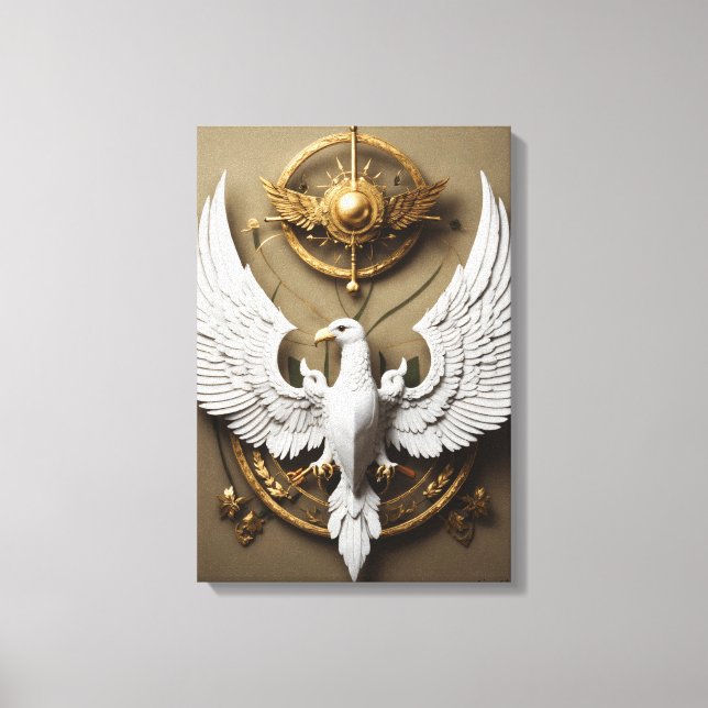 Crystal Eagle Canvas Art – Fierce Wild Spirit Wall (Front)