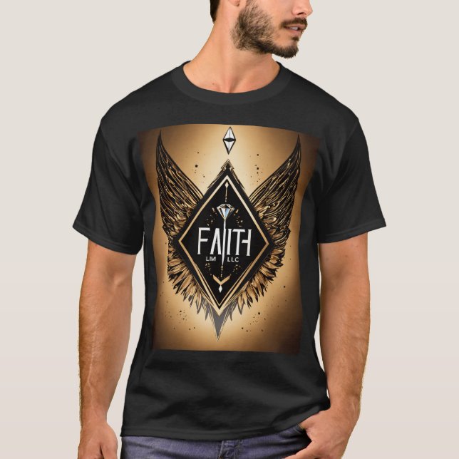 Crystal Eagle Design T-Shirt – Majestic & Bold'' (Front)