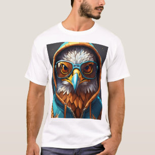  "Crystal Eagle Emblem: A Symbol of Fearlessness" T-Shirt