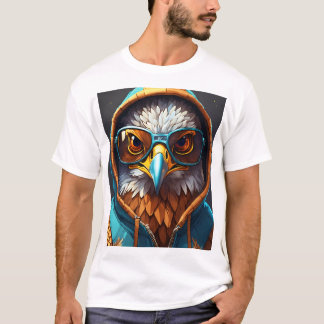 "Crystal Eagle Emblem: A Symbol of Fearlessness" T-Shirt