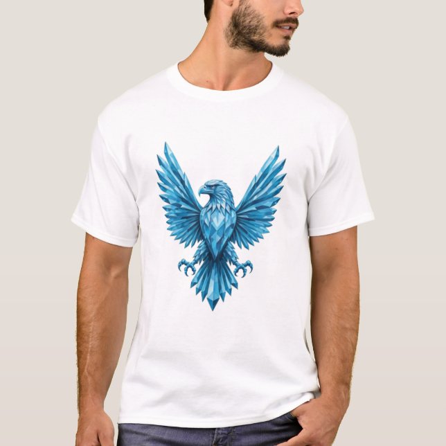 Crystal Eagle Emblem - Symbol of Freedom and Ambit T-Shirt (Front)