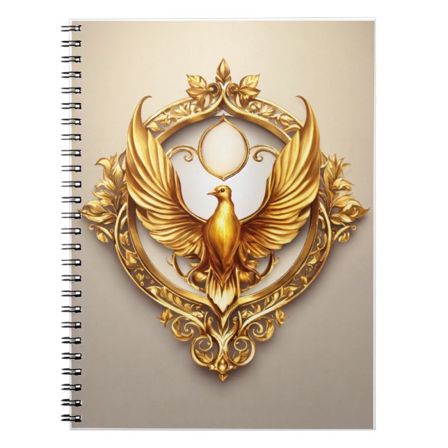 Crystal Eagle: Icon of Freedom and Ambition Notebook (Front)