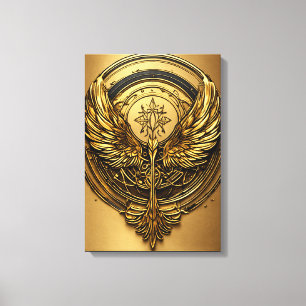 Crystal Eagle in Flight – A Mesmerizing Symbol of Canvas Print