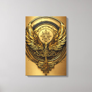 Crystal Eagle in Flight – A Mesmerizing Symbol of  Canvas Print