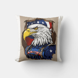 Crystal Eagle in Flight PILLOW Design