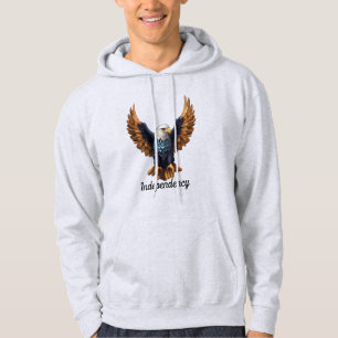 Crystal Eagle in Flight – Symbol of Strength Hoodie