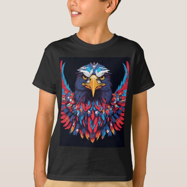 Crystal Eagle in Flight. T-Shirt (Front)