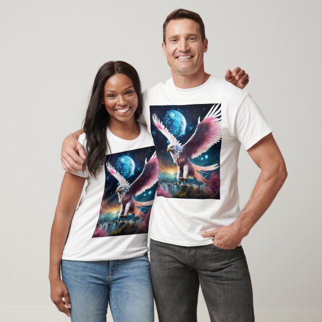 "Crystal Eagle in Flight T-Shirt – Symbol of Indep (Unisex)