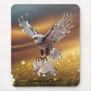 "Crystal Eagle Soars" Mouse Mat