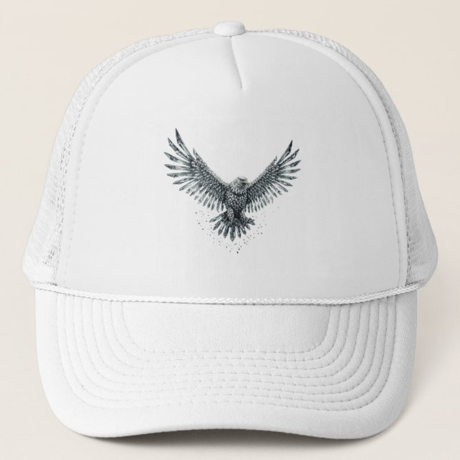 Crystal Eagle Transformation Trucker Hat (Front)