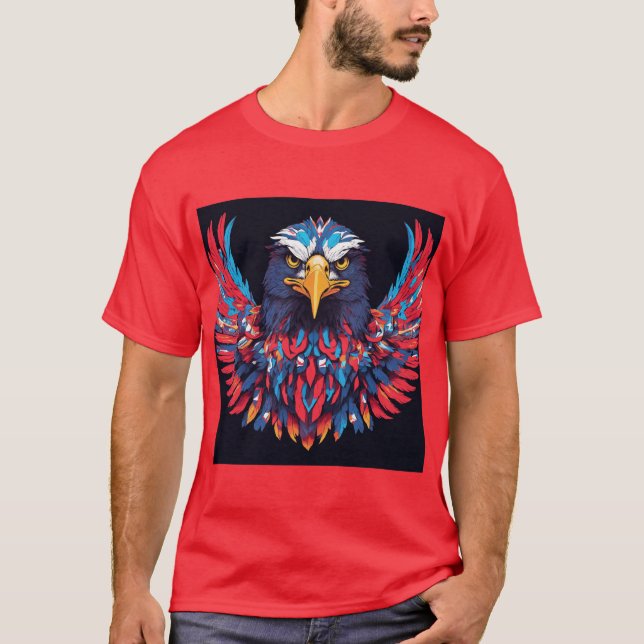 "Crystal Eagle Triumph Tee" T-Shirt (Front)