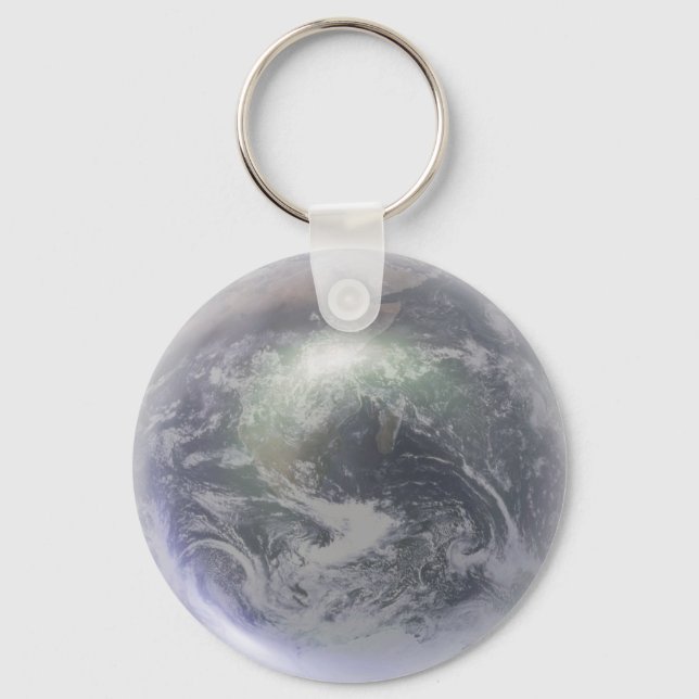 Crystal Earth Globe Keychain (Front)