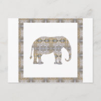 CRYSTAL Elephant DIY Template NVN447 LARGE kids