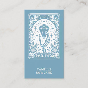 Crystal Energy Healer Blue Business Card