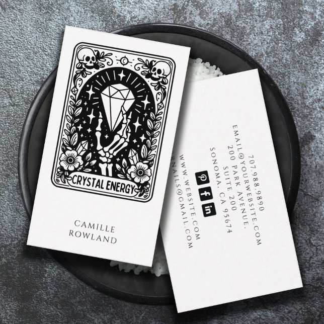 Crystal Energy Healer Business Card (Creator Uploaded)