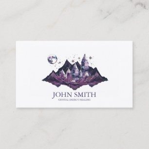 Crystal Energy Healer Chakra Spiritual Meditation Business Card