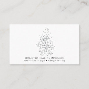 Crystal Energy Healing Wellness Business Card