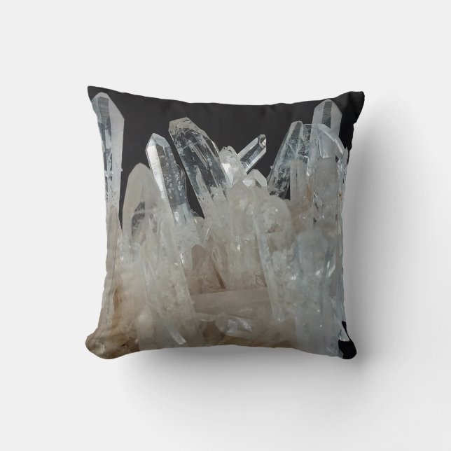 Crystal Energy Quartz Cluster Cushion (Front)