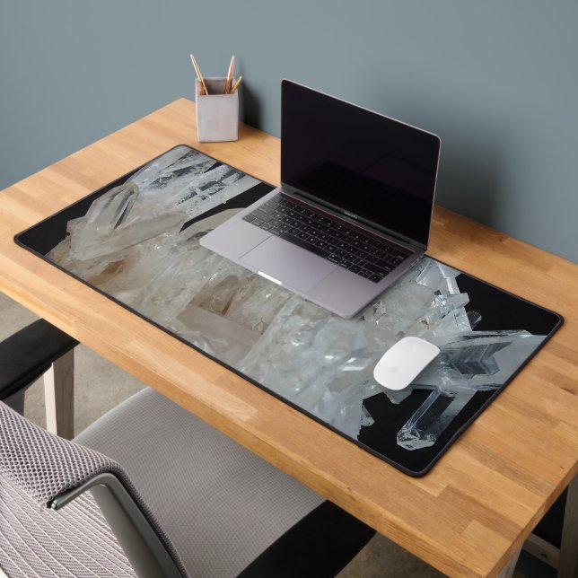 Crystal Energy Quartz Cluster Desk Mat (Office 2)