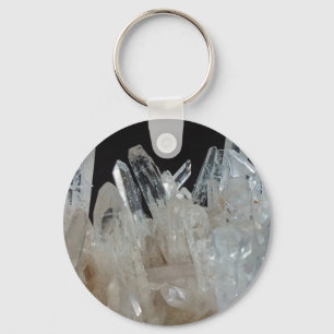 Crystal Energy Quartz Cluster Key Ring
