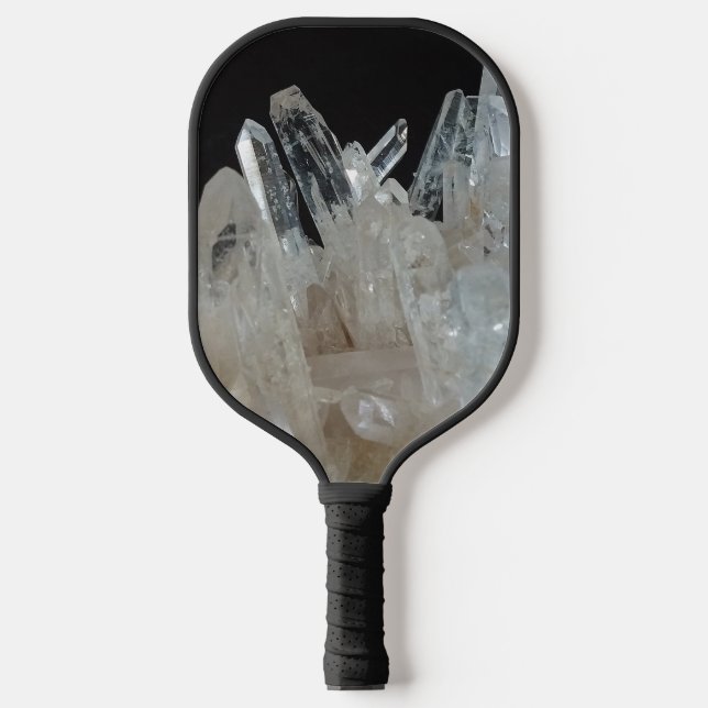 Crystal Energy Quartz Cluster Pickleball Paddle (Front)