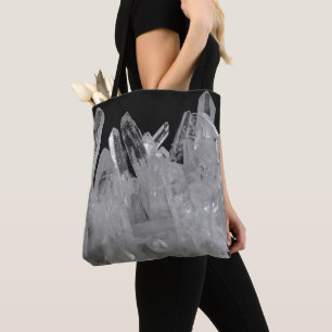 Crystal Energy Quartz Cluster Tote Bag